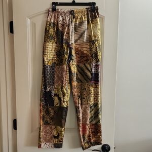 Beautifuk Patchwork Pants in Earth Tones